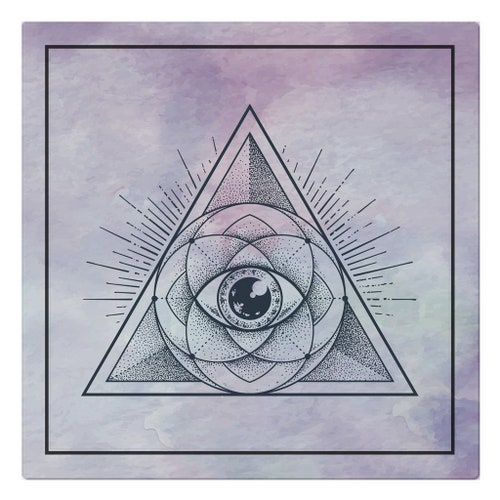 Altar Cloth Tarot Cloth All Seeing Eye cotton Tarot Card Etsy