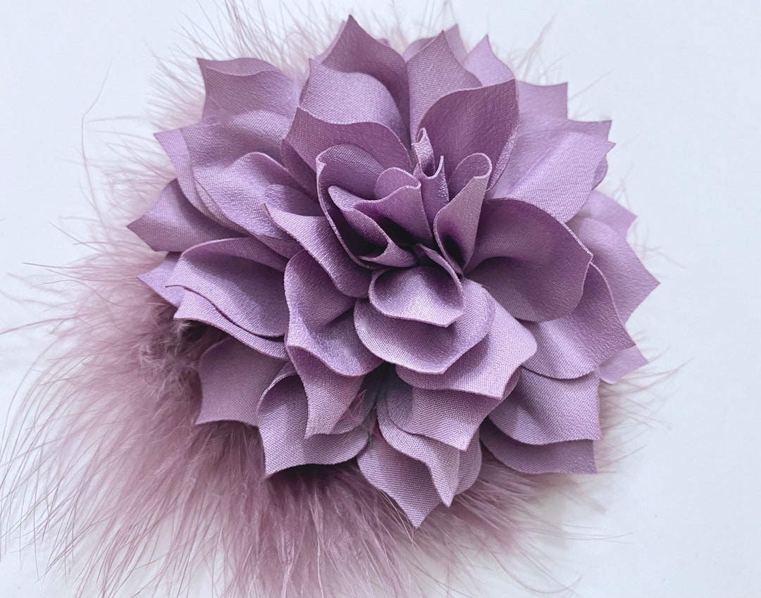 Lilac Flower Clip, Amethyst, Plum, Berry Purple Hair Clips, Wedding