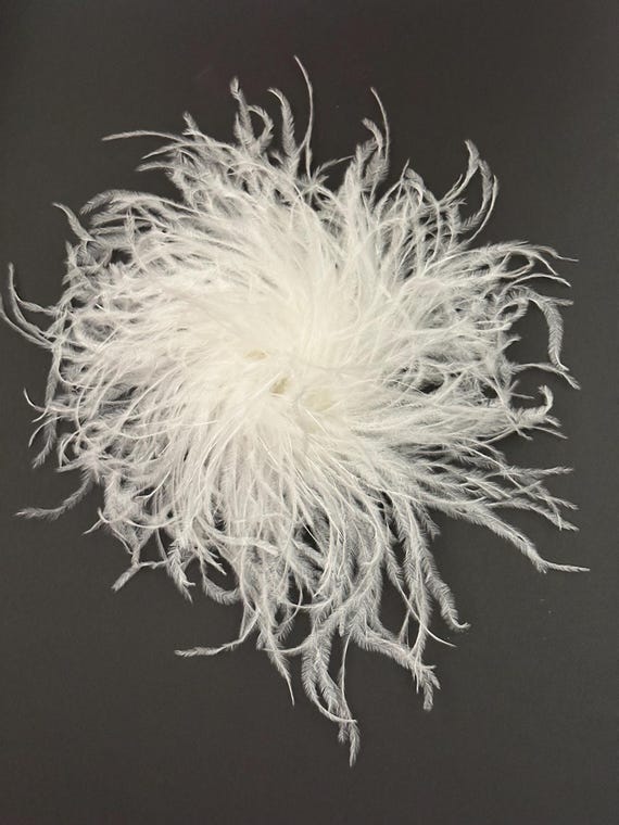 Burgundy Dusty Rose Ostrich Feather Brooch Pin: Custom Shoe Clip, Boutonniere, all colors ostrich, feather brooch pins