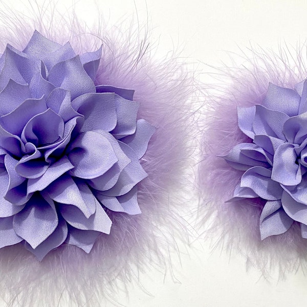 Lavender Lilac Flower Clip, Raspberry, Purple, Dusty Lilac Hair Flower Clip, Easter Hair Bows, Wedding Bridal Hair Flower Clips, Custom