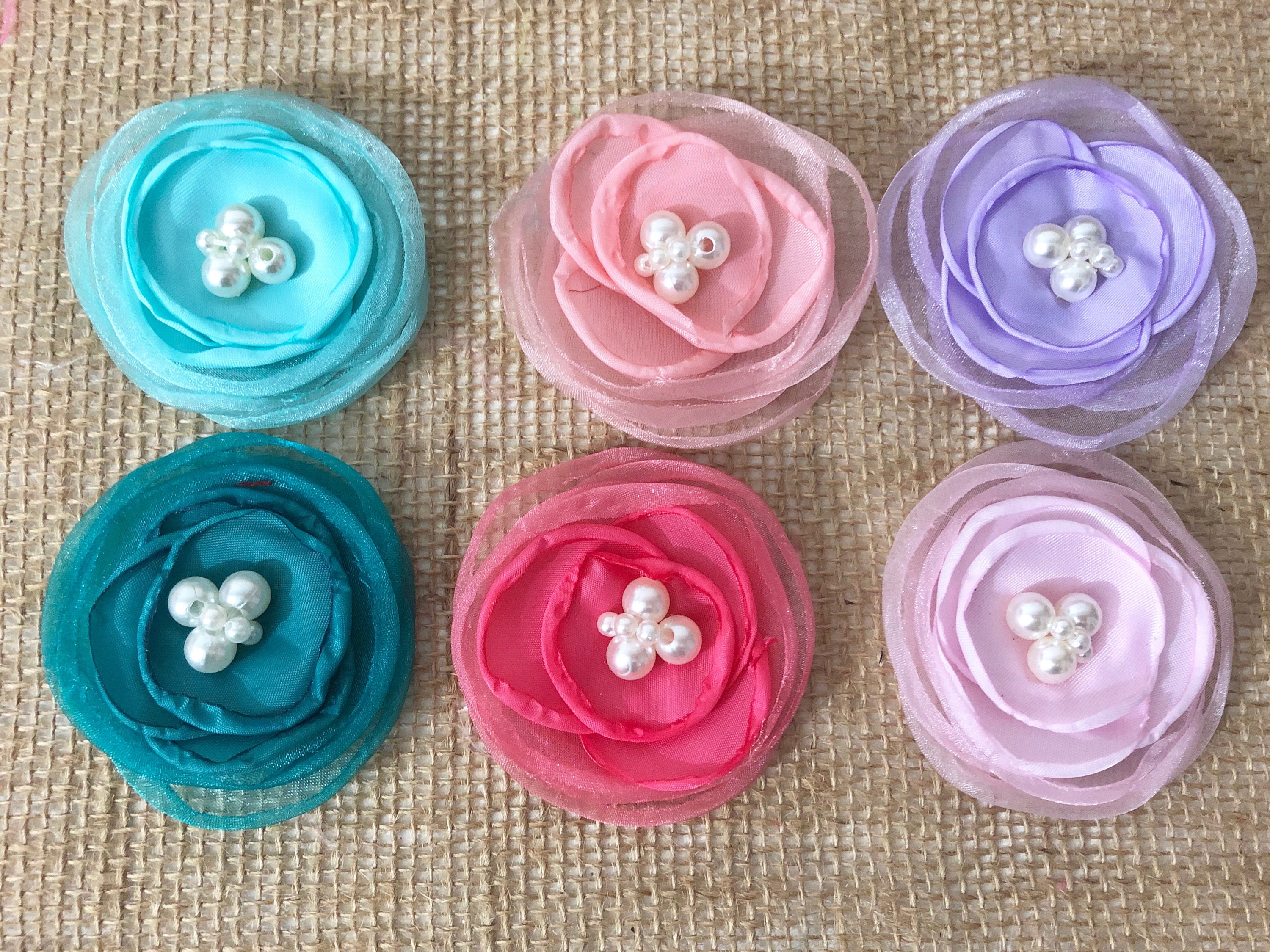 baby flower hair clips
