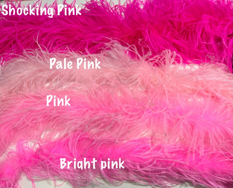 Pink Hot Pink Ostrich Feather Clip, Shocking Pink Feather Flower Clip Brooch Pin, Pink Feather Flower Brooch Pin, Custom Feather Flower Clip Bild 6