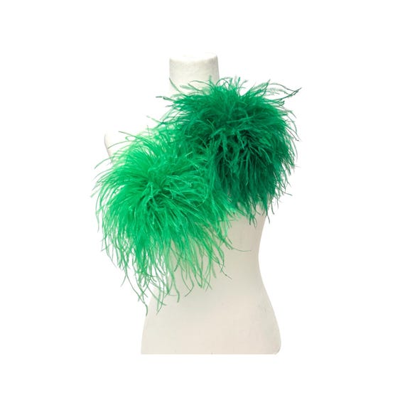 Emerald, Dark Green Feather Brooch Pin, Mocha Brown, Seaweed Olive Champagne Beige,Black Feather Corsage,Navy Silver Big Ostrich Feather Pin