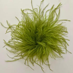Feather Brooch Pin boutonniere, Seaweed Green, Olive, Beige Pink, Black,White, Dusty Rose, Blush, Purple,Red Navy Ostrich Feather Brooch Pin