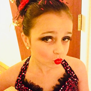 Dance Costume Headpiece,  Red Black Feather Clip, Blue Glitter Feather Clips, Red Black Feather, Pink Black Hair Clips, Customize Hair Clips