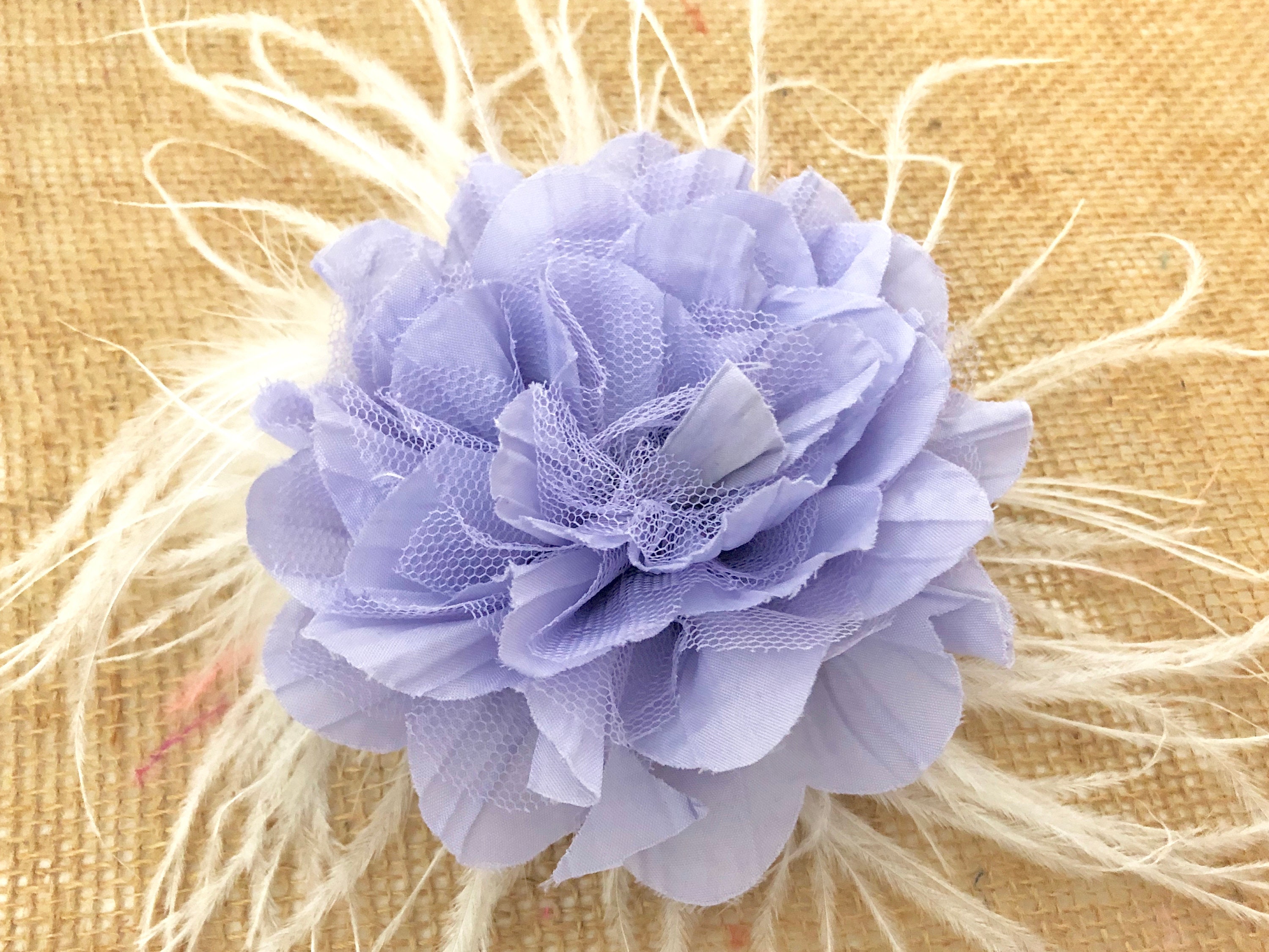 Lilac Lavender Hair Clip Spring Wedding Fascinator All Colors Ivory