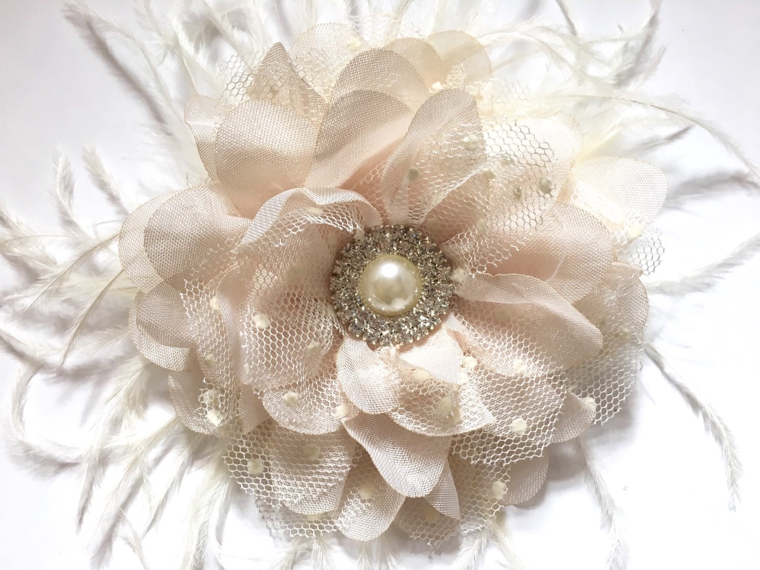 Wedding Flower Hair Clips Nude Tan Beige Flower Clip Bridal Hair Clip Wedding Flower Hair Clips Nude Tan Beige Flower Clip Bridal Hair Clip
