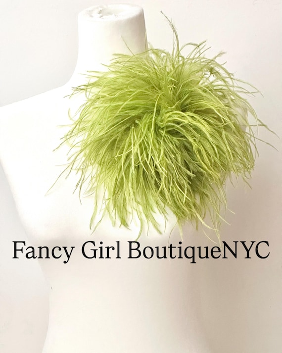 Feather Brooch Pin boutonniere, Seaweed Green, Olive, Beige Pink, Black,White, Dusty Rose, Blush, Purple,Red Navy Ostrich Feather Brooch Pin