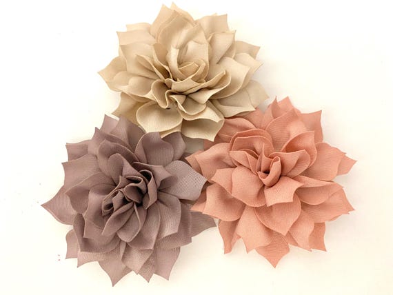 Flower Hair Clips, Small Hair Flower Clips, Champagne Beige, Dusty Rose, Blush,Green Wedding Bridal Flowers Hairpiece, Custom Wedding Clips
