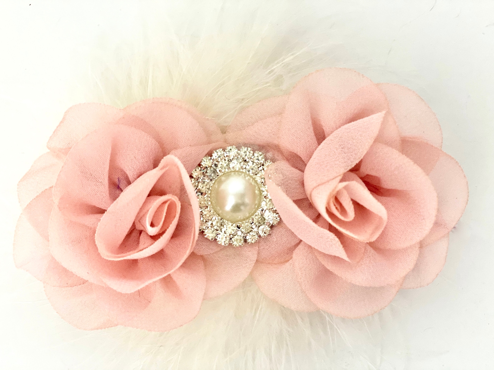 Baby Flower Hair Clips Dusty Pink Rose Hair Clip Pale Pink Etsy