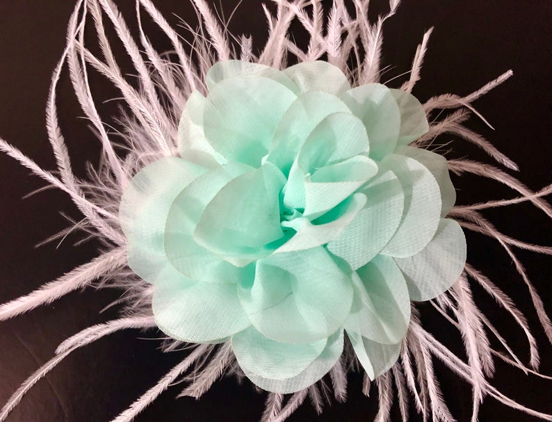 Wedding Floral Hair Clip Pale Pink Clip Mint Flower Girl Hair Clip Blush Flower Hair Clip Lilac Flower Hair Clip Easter Flower Clip