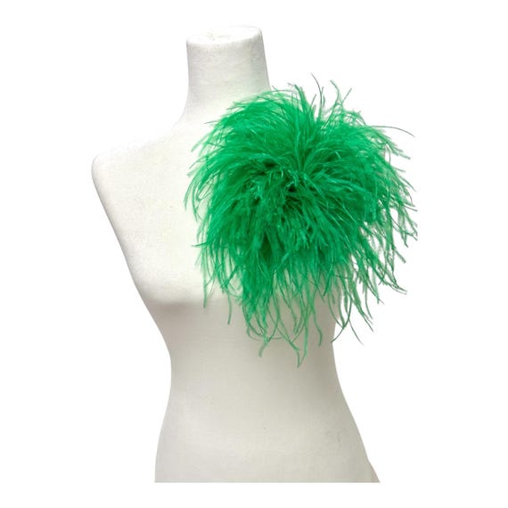 Oversized Feather Pin, Seaweed Olive Green Mocha Brown  display picture 1