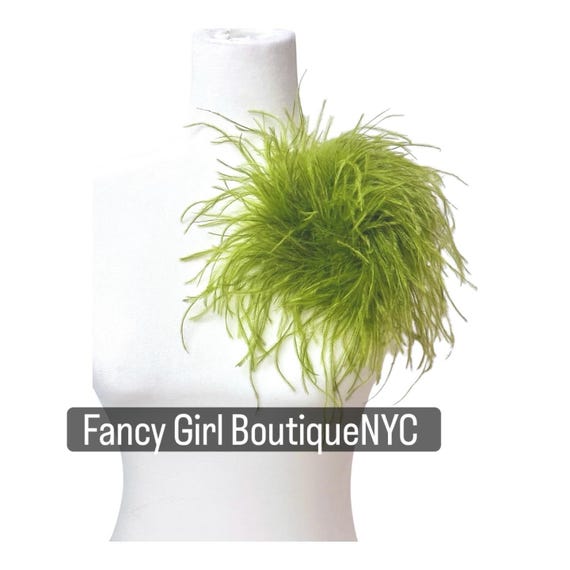 Feather Brooch Pin boutonniere, Seaweed Green, Olive, Beige Pink, Black,White, Dusty Rose, Blush, Purple,Red Navy Ostrich Feather Brooch Pin