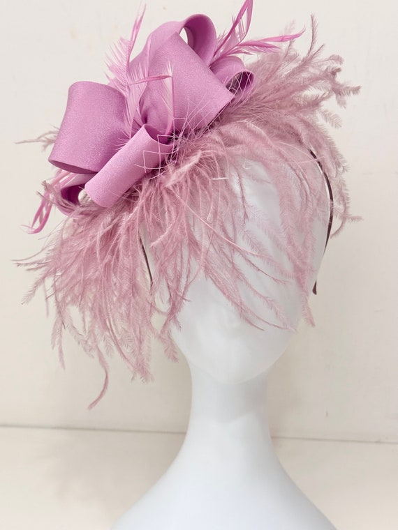 Lilac Orchid Dusty Rose Kentucky Derby Hat Fascinator Headband, Hot Pink, Red, Green Kentucky Derby Hat, Wedding Fascinator, Fascinator Hat