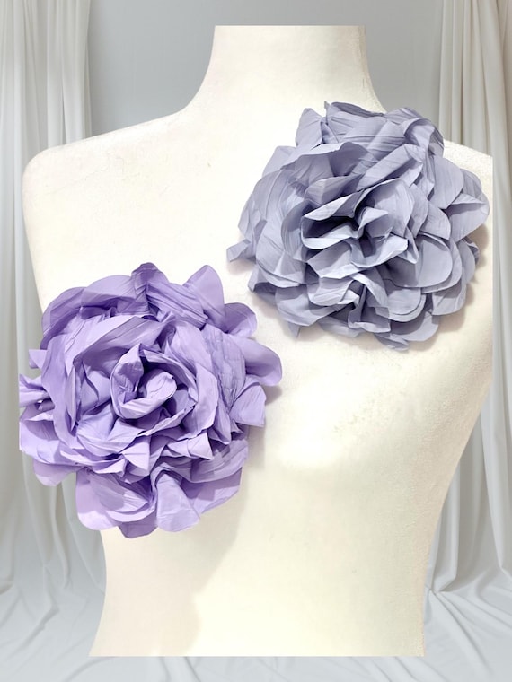 Big Flower Brooch Pin, Flower Corsage Pin, Statement Flower Boutonniere,All colors, Pink White Black Black Flower pin