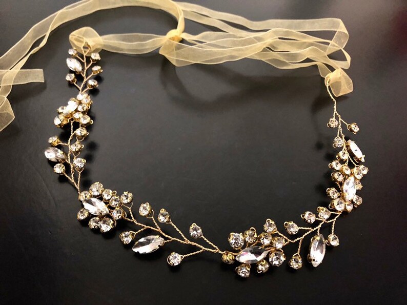 Silver Flower Girl Headband Crystal Headband Communion Tiara Etsy