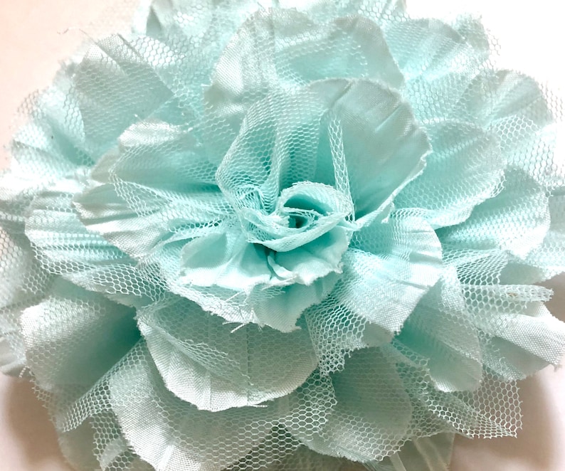 Dusty Rose Baby Headband Headband Baby Gift, Christening Baptism Headband Floral Headband Ivory Mint