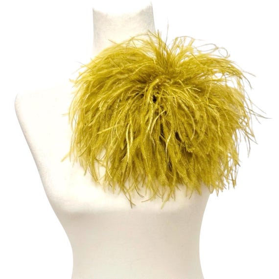 Mocha Brown Feather Pin, Seaweed Olive Green Feather Brooch Pin, Beige, Black,Navy Silver, Pink Dusty Rose Large Ostrich Feather Brooch Pin