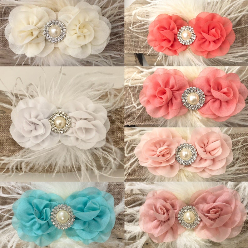 Blush Hair Clip Blush Flower Clip Pale Pink Clip White Etsy