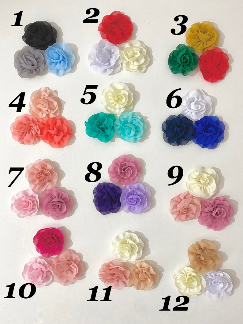 Baby Floral Clips White Pink Hair Clips 3 Piece SetBaby Etsy