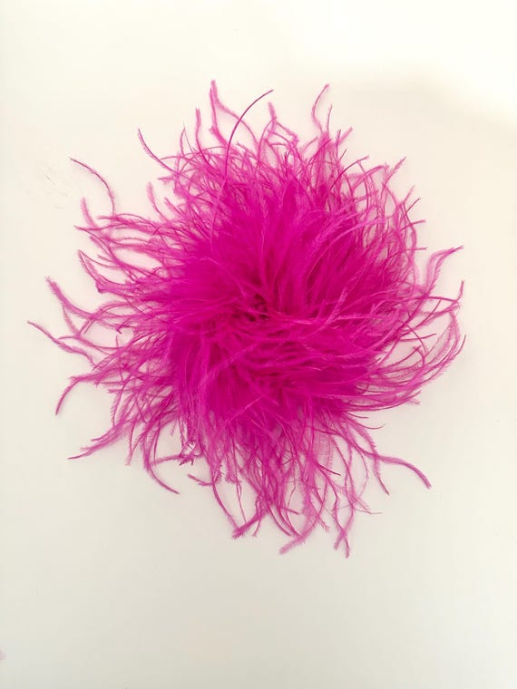 Pink Hot Pink Feather Brooch boutonniere, Feather Shoe Clips, Seaweed Green, Olive, Beige Pink, Black,White, Dusty Rose, Blush, Navy Brooch