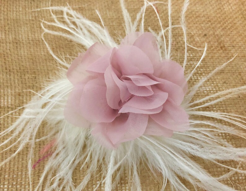 Wedding Floral Hair Clip Pale Pink Clip Mint Flower Girl Hair Clip Blush Flower Hair Clip Lilac Flower Hair Clip Easter Flower Clip