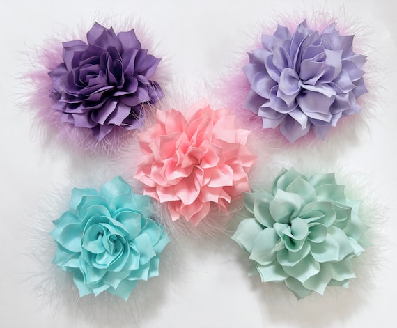 Pink, Mint, Aqua, Lilac, Lavender, Light Blue, Hot Pink Wedding Bridal  Flower  Hair Clips, Wedding Bridal Hair Accessories