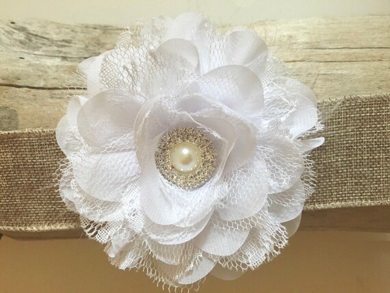 Lace flower hair deals clip