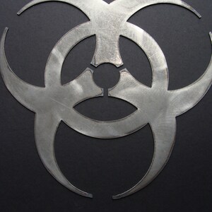 Biohazard Symbol Metal Wall Sign - Etsy