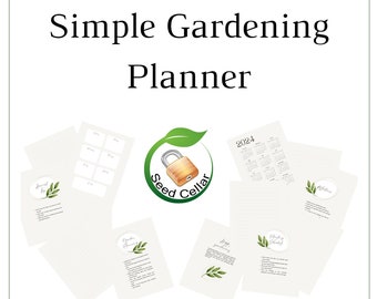 Printable Garden Planner for Beginners (Digital File)