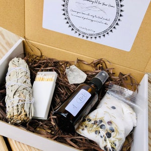 House Cleansing Kit for Spiritual cleansing and renewal, Energy Clearing Kit, Spirit Cleansing Box, House Blessing Kit, Spiritual Gift Box