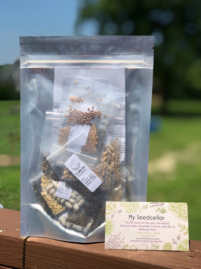 Paquet de semences de légumes, kit de semences de stockage, scellé dans un sac en mylar, graines patrimoniales avec 30 variétés de légumes image 2