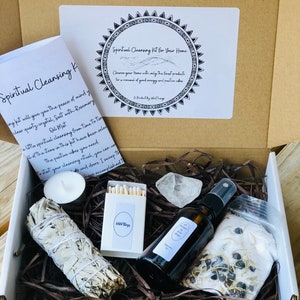 House Cleansing Kit for Spiritual cleansing and renewal, Energy Clearing Kit, Spirit Cleansing Box, House Blessing Kit, Valentine's Gift