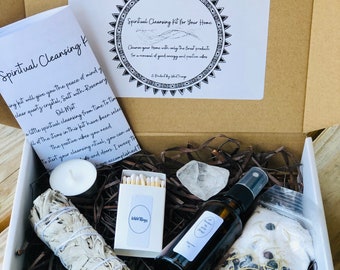 House Cleansing Kit for Spiritual cleansing and renewal, Energy Clearing Kit, Spirit Cleansing Box, House Blessing Kit, Valentine's Gift