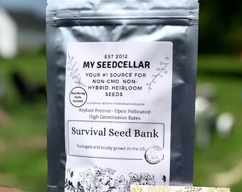 Emergency Survival Vegetable Non-GMO, Heirloom Seed Pack-100% Heirloom-Facile à cultiver!