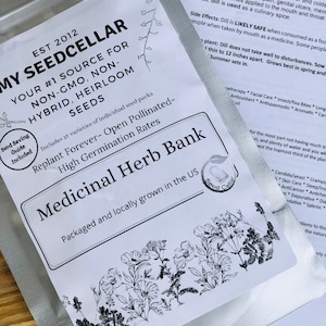 Medicinal Herb Bank 15 Herbs Organic seeds for growing, garden seeds, Herbal Seeds for garden image 4