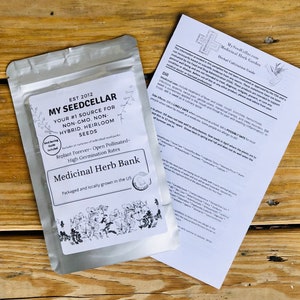Medicinal Herb Bank 15 Herbs Organic seeds for growing, garden seeds, Herbal Seeds for garden image 2