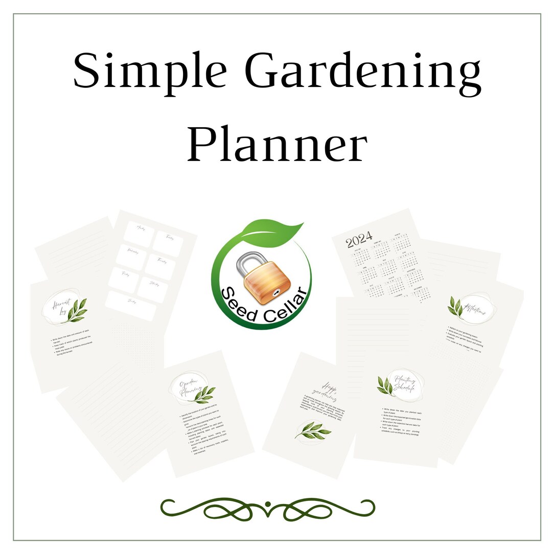 Printable Garden Planner for Beginners (digital File) - Etsy