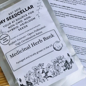 Herb Bank- 15 Herbs! | Organic seeds for growing, garden seeds, Herbal Seeds for garden