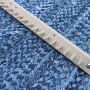 Cross Arm With 25 Pegs For Adjustable Twining Loom, Maple