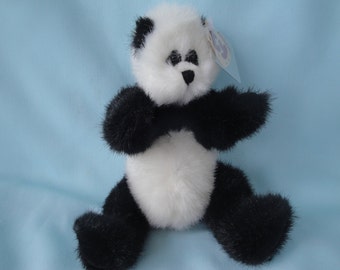 checkers panda beanie baby