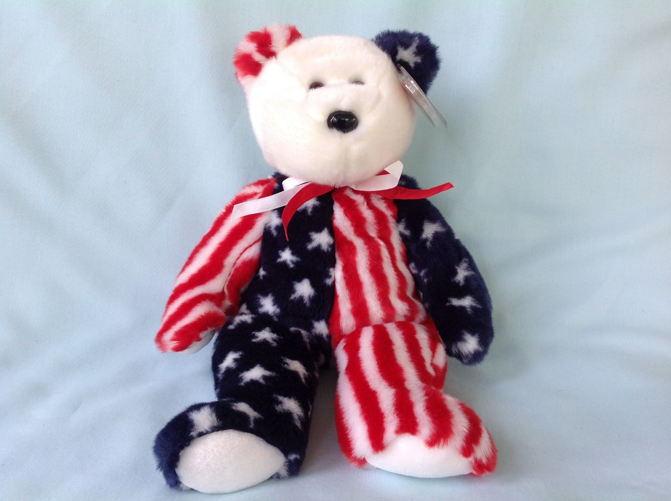 Spangle bear beanie baby value best sale