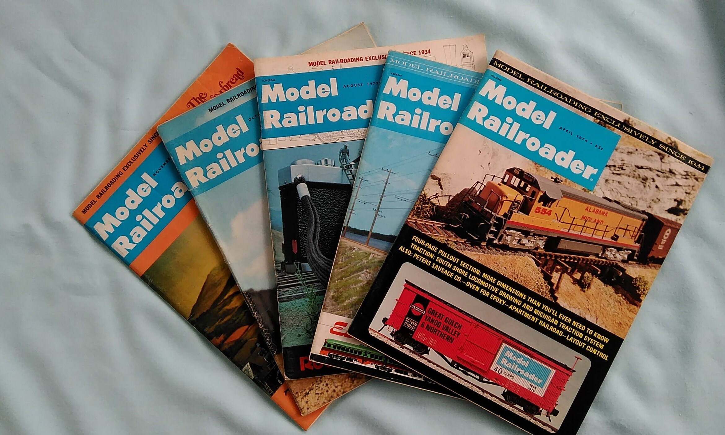 1973 & 1974 Model Railroader Magazine 5 Issues - Etsy