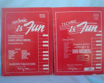 2 Piano Music Books Technic Is Fun Books Four and Five
