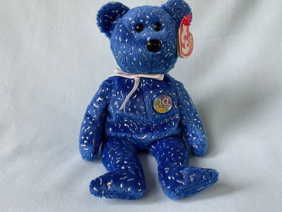 Beanie baby 10 year anniversary bear discount