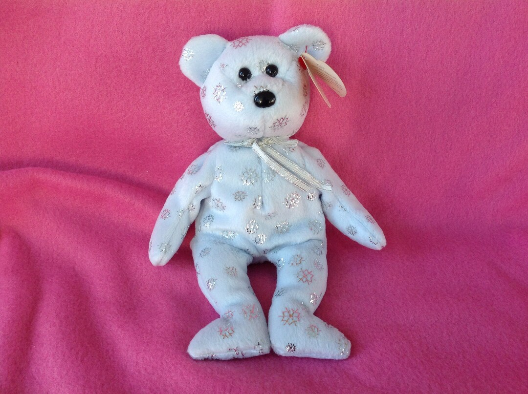 Flaky Beanie Baby Ty Bear Beanie Baby Flaky 2002 Snowflake Bear - Etsy