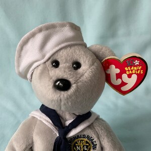 Ronnie Beanie Baby Ronald Reagan Ty Beanie Baby Bear Navy USS Ronald Reagan 2003 Etsy UK