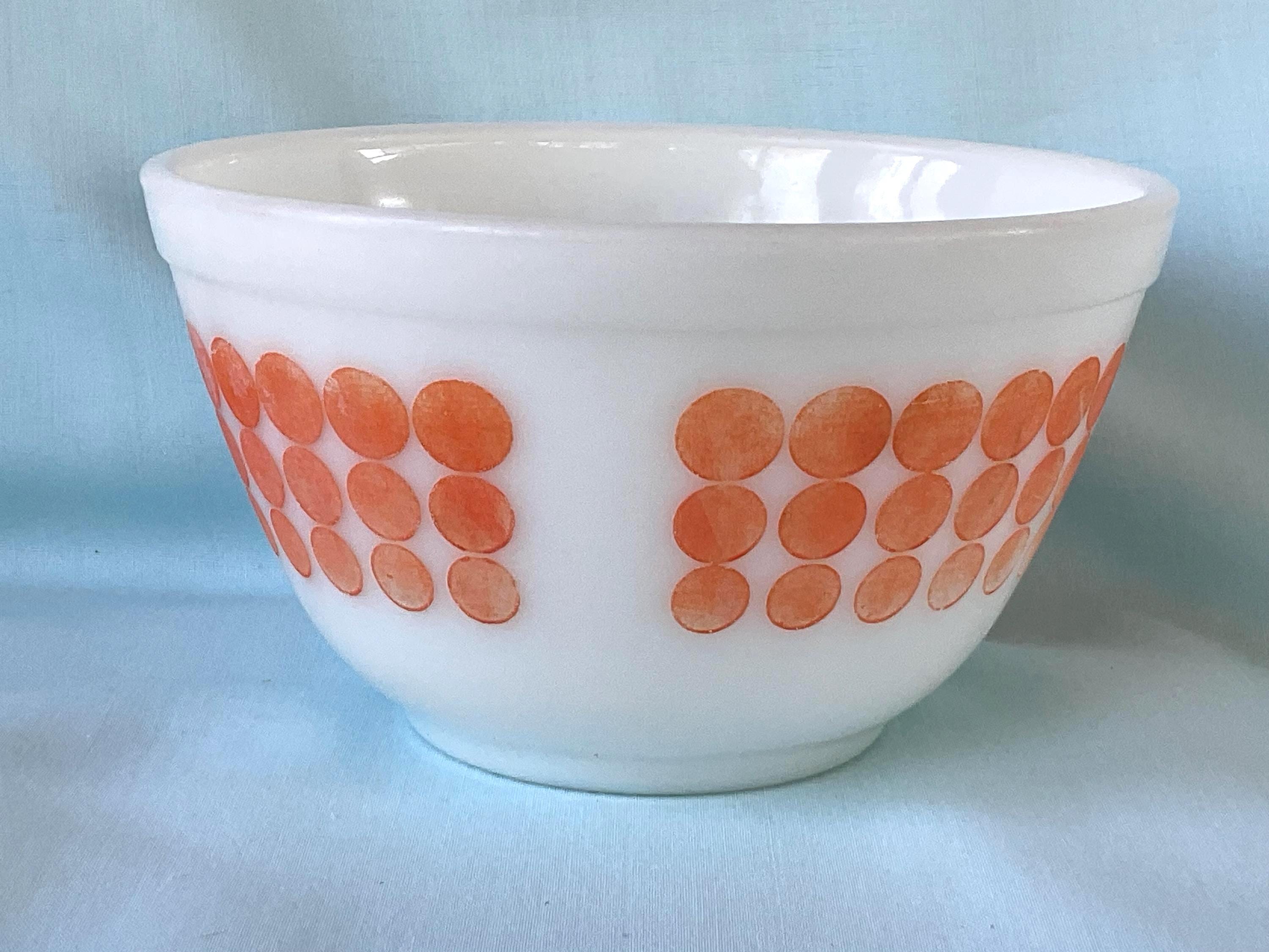 Pyrex Orange Dot Bowl 1 1/2