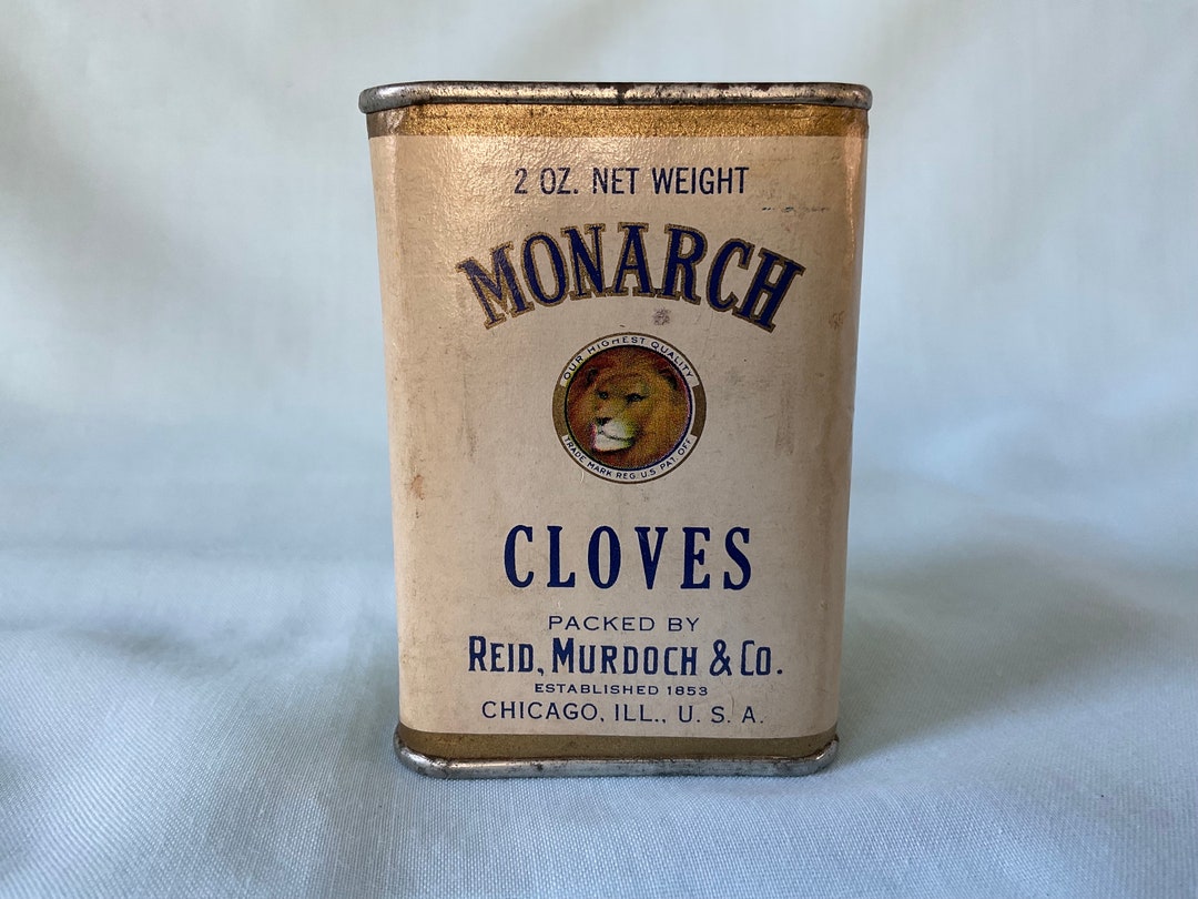 Monarch Spice Container Cloves Spice Box by Reid Murdoch & Etsy