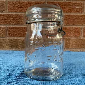 Foster Sealfast Canning Jar 1 Pint Clear Glass Foster Canning Jar